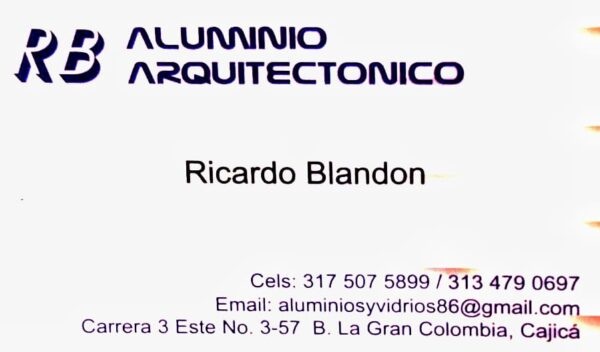 RB aluminio arquitectonico logo