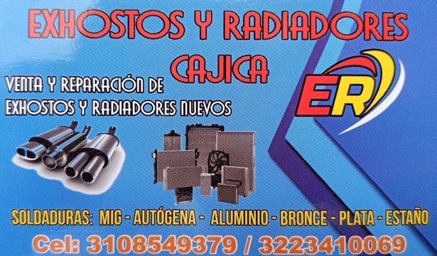 Exostos y radiadores Cajica ER log