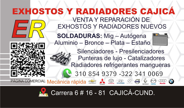 EXHOSTOS Y RADIADORES CAJICÁ l