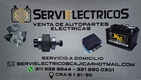 Almacén de autopartes Servieléctricos log